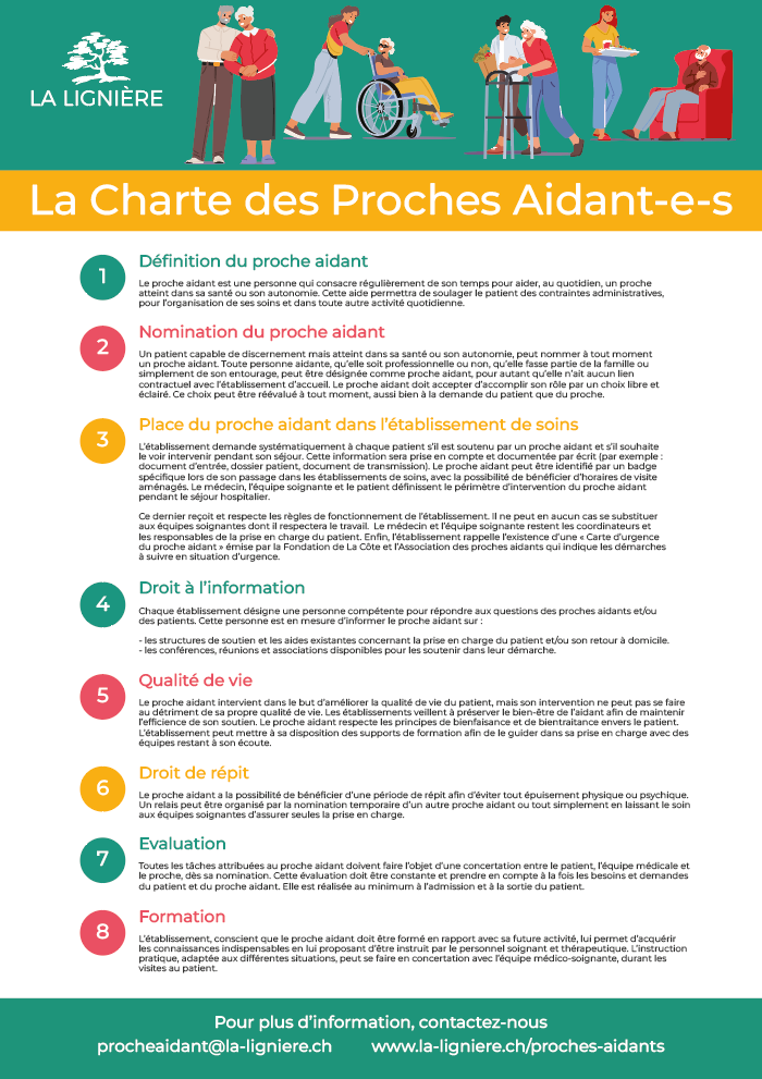 Couverture de la charte des proches aidant·e·s