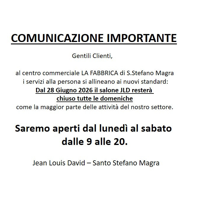 Jean Louis David SANTO STEFANO DI MAGRA VIA C. ARZELA' - C.C. LA FABBRICA