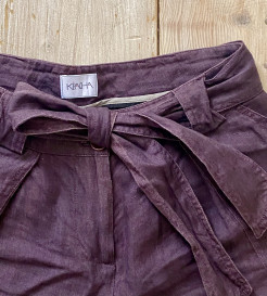 Wide-leg linen trousers - size 34/36