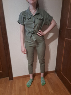 Khaki jumpsuit