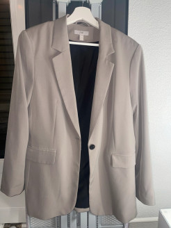 Langer Blazer beige