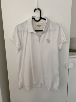 Polo blanc Abercrombie & Fitch M