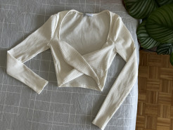 Jumper with heart-shaped neckline