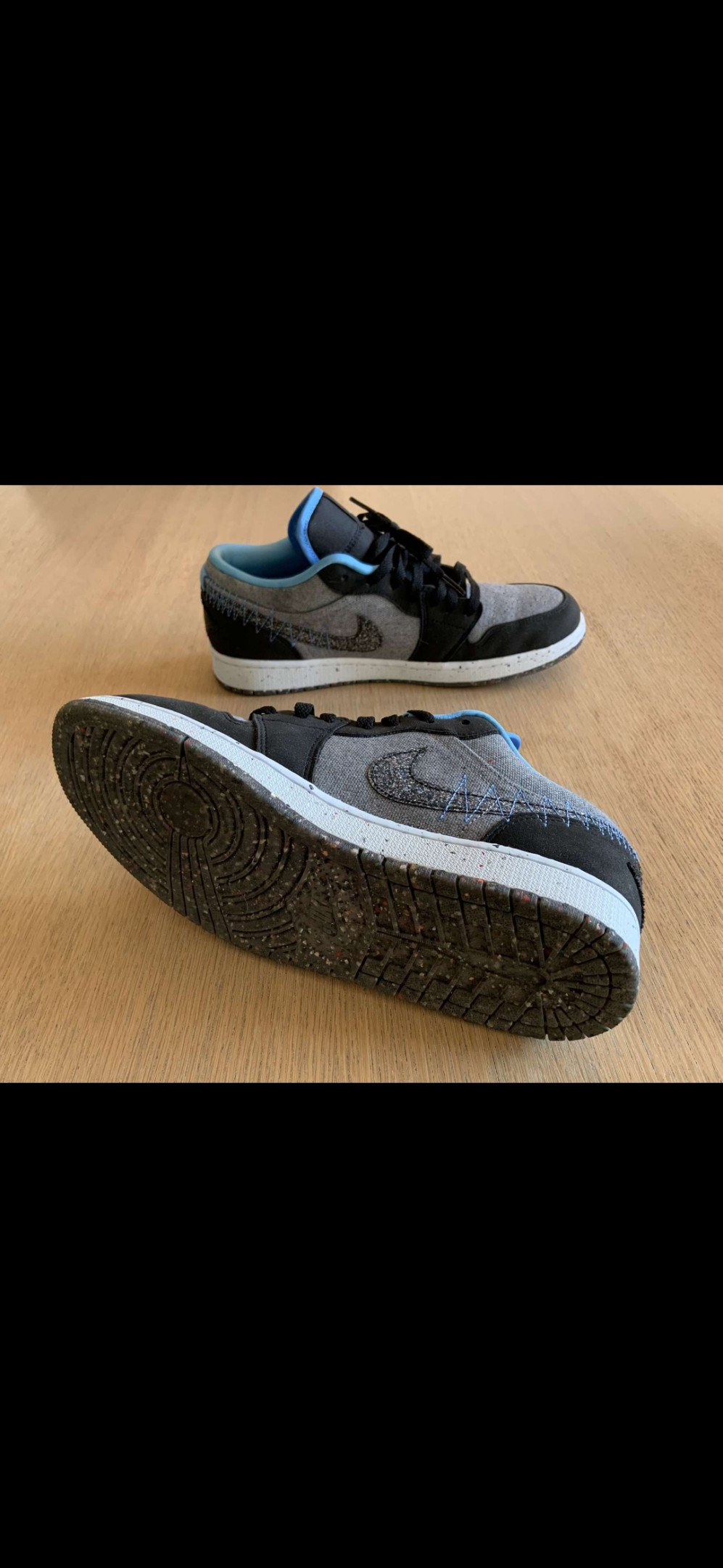 Air Jordan 1 Low Crater "Grey university Blue" (Graue Universität Blau)