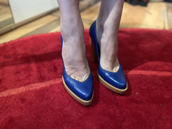 High Heels in Electric Blue