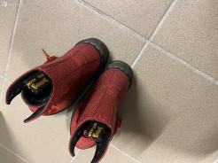 Doc Martens hoch, rot glitzernd