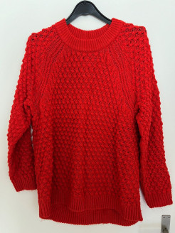 H&M Pull rouge CH S