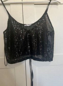 Top noir Zara neuf