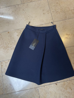 MAX MARA navy blue trapeze skirt, S36
