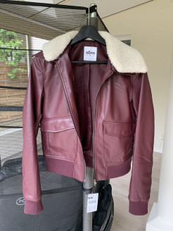 Mid season leatherette jacket