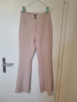 Beige suit trousers