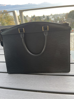 LOUIS VUITTON Epi Riviera Handbag Black