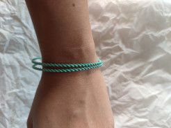 Set of blue bracelets