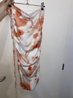 Mid-length halter dress