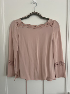 Massimo Duti semi-open back blouse