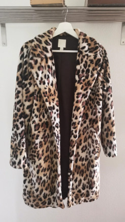 Transitional leopard coat