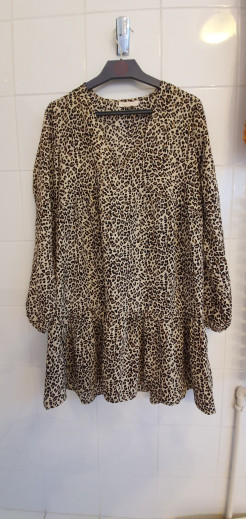 Panther print dress