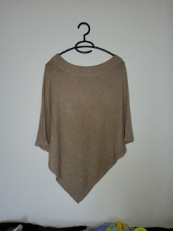 Cardican - cape beige en cachemir