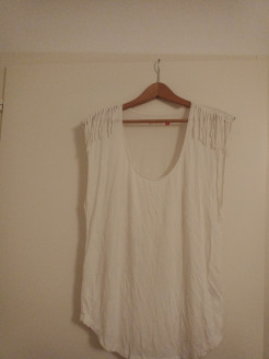 Ethical fringed tank top