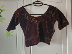 Brown crop top