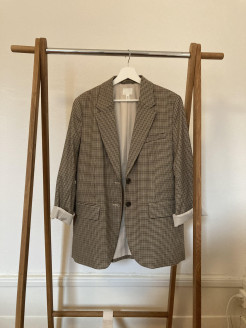 Oversized checked blazer from H&M