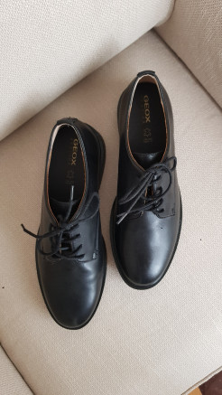 Leather derby shoes GEOX