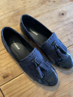 Navy blue loafers size 37