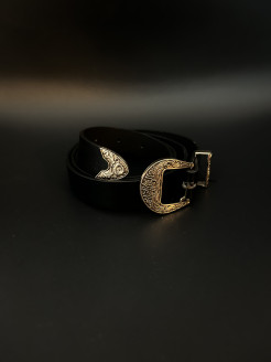 Black belt with gold detail