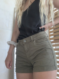 Olive green shorts