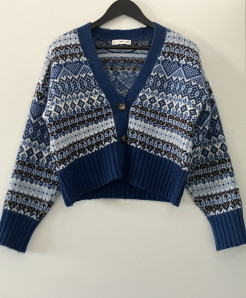 Cardigan bleu