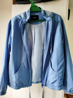 Slim blue sportswear jacket