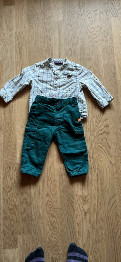 Shirt and trouser set size 74