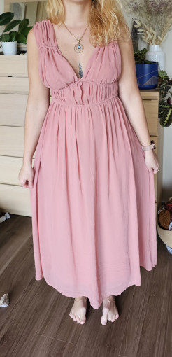 Pink evening dress size M