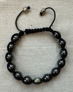 Bracelet perles métalliques