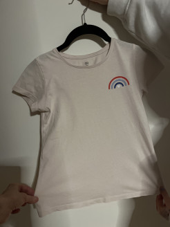 T-Shirt, blassrosa - Größe 10 Jahre