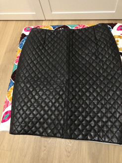 Massimo Dutti leather skirt