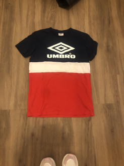 Umbro blue white red t-shirt