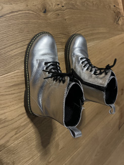 Silver ankle boots - size 35