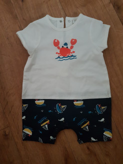 Ensemble tshirt short petit crabe 