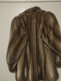 Coat in real mink fur