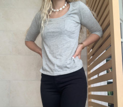 Lightweight jumper with 3/4-length sleeves