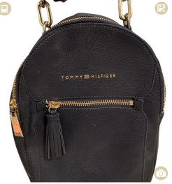 Tommy Hilfiger Marine Leder Rucksack