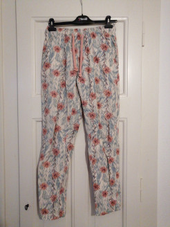 Floral summer trousers