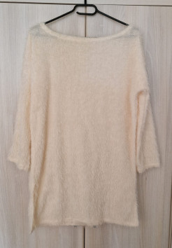 Robe pull courte en laine