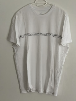 T-shirt Armani Exchange blanc