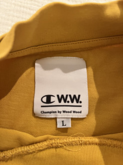 CHAMPION T-shirt mustard yellow long sleeves size L