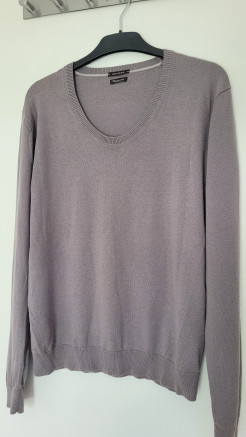 Pull gris Devred, mélange soie