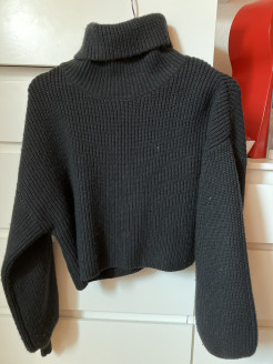 Wool jumper with turtleneck
