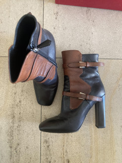 Bottines Prada cuir