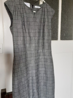 Kleid mit Hahnentritt